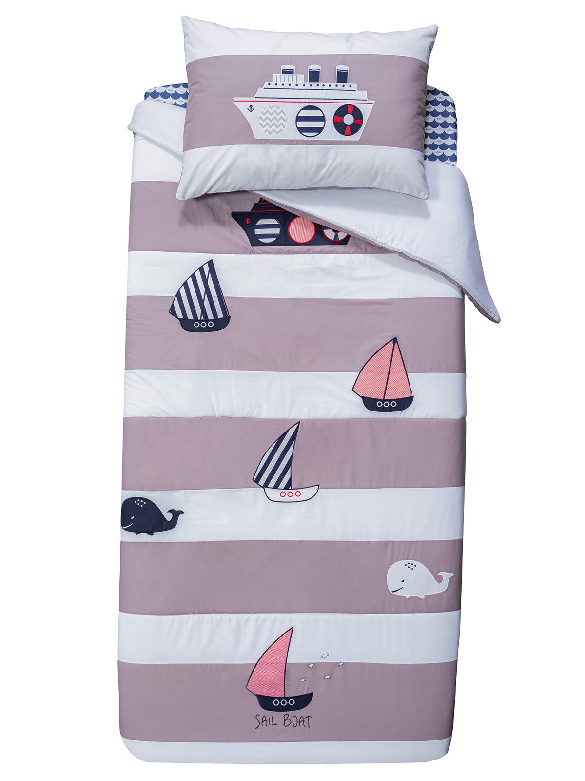 Tiffany Marin 3'lü Tek Kişilik Nevresim Takımı