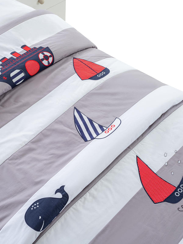 Tiffany Marin 3'lü Tek Kişilik Nevresim Takımı