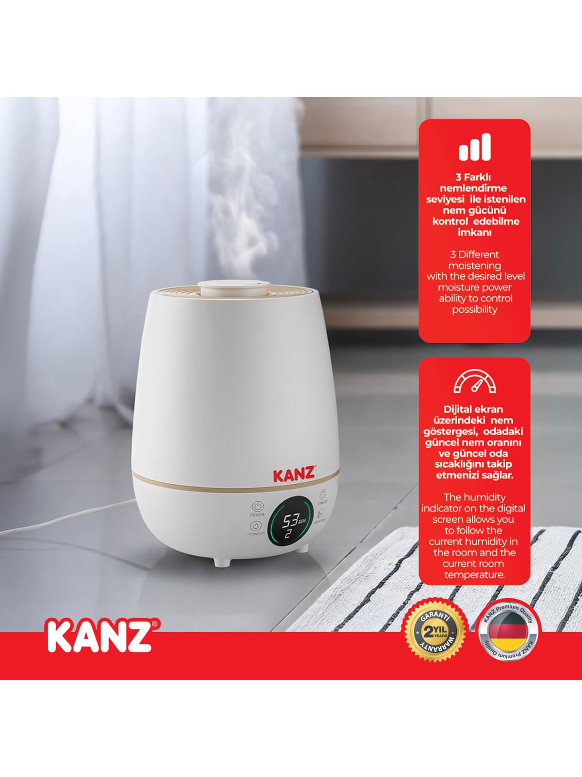 Kanz Dijital Üstten Doldurmalı Buhar Makinesi