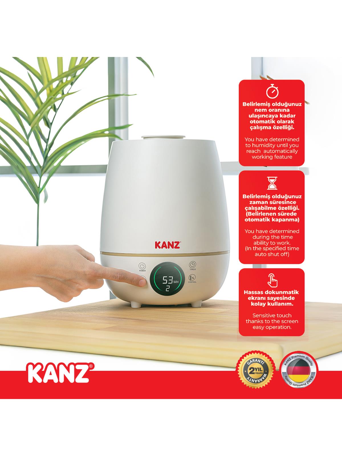 Kanz Dijital Üstten Doldurmalı Buhar Makinesi