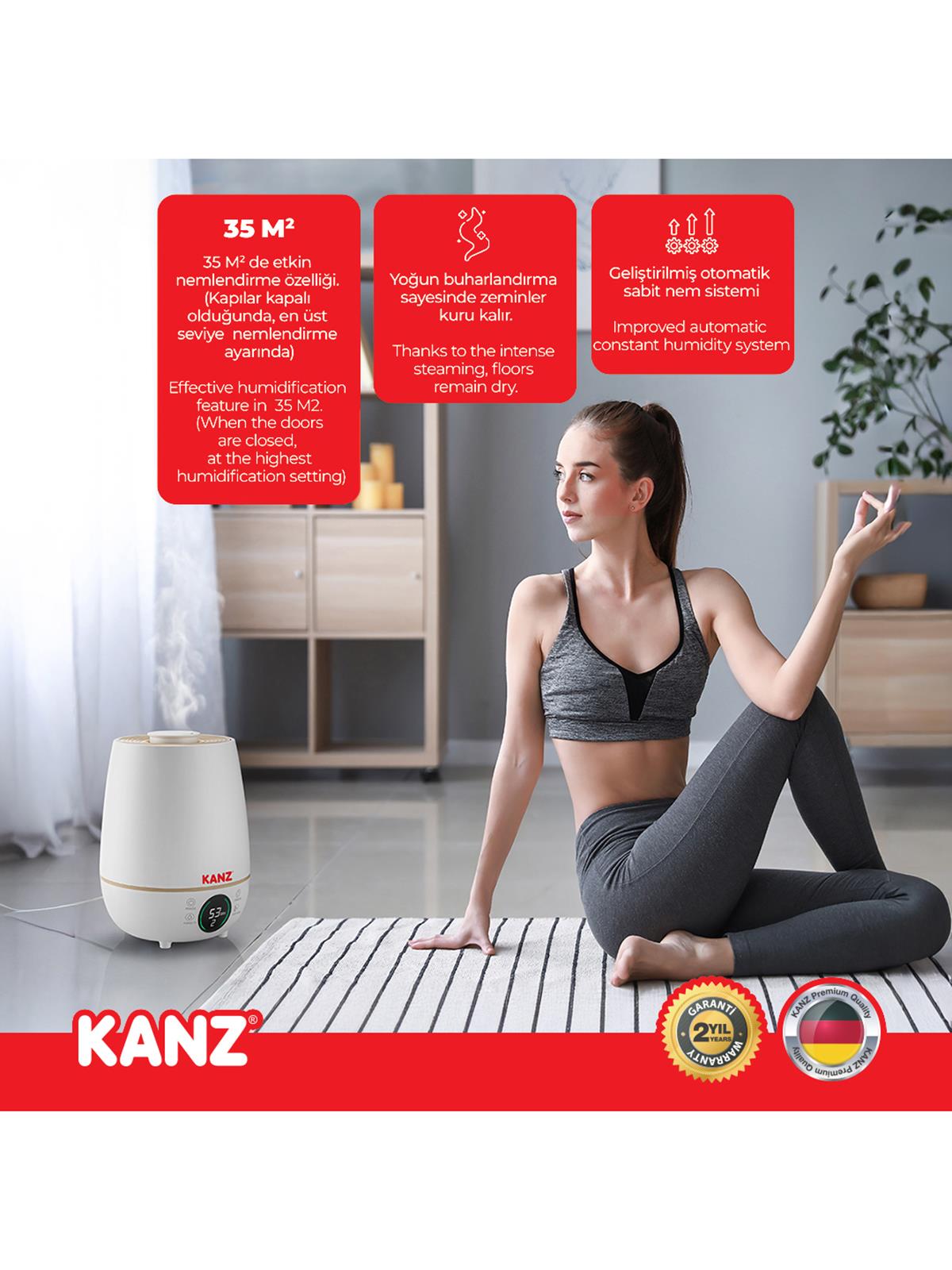 Kanz Dijital Üstten Doldurmalı Buhar Makinesi