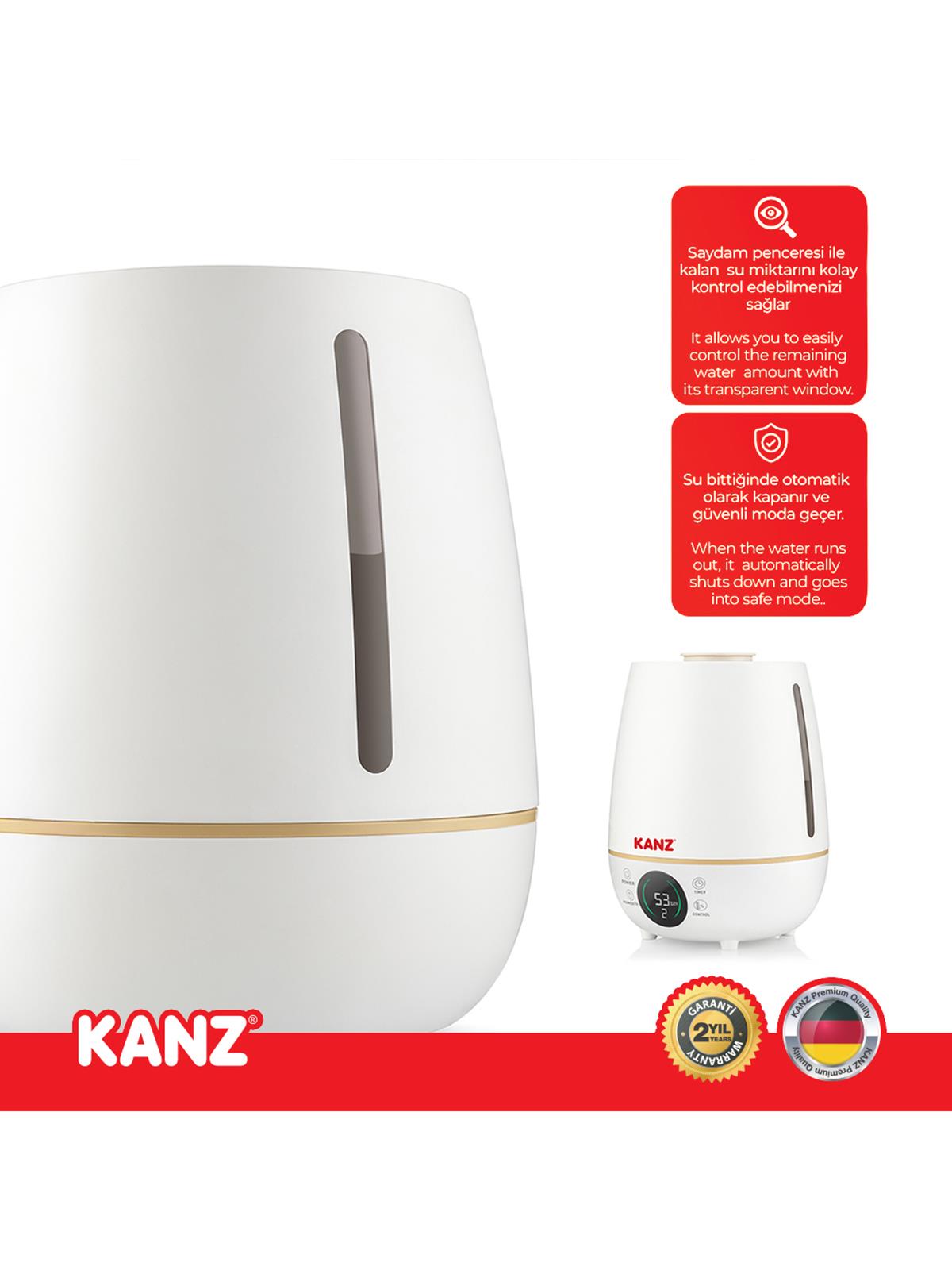 Kanz Dijital Üstten Doldurmalı Buhar Makinesi