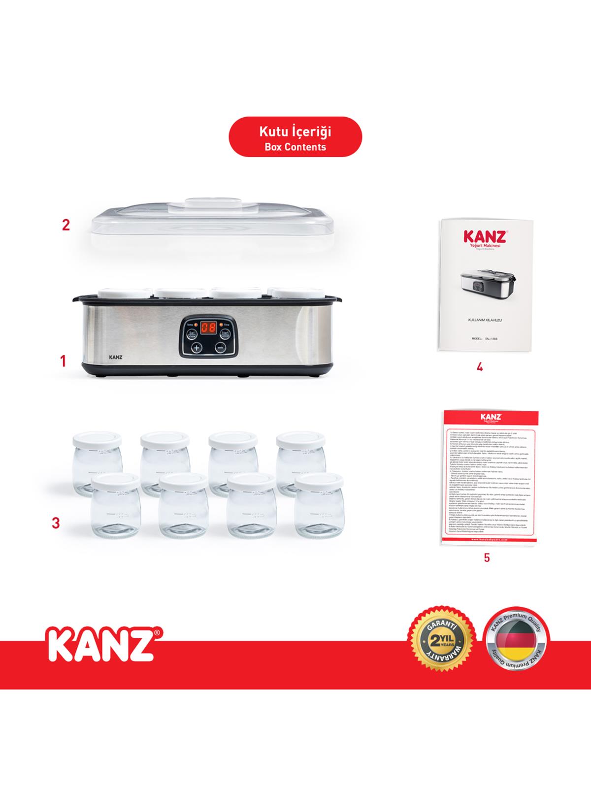 Kanz Yoğurt Yapma Makinesi - Standart