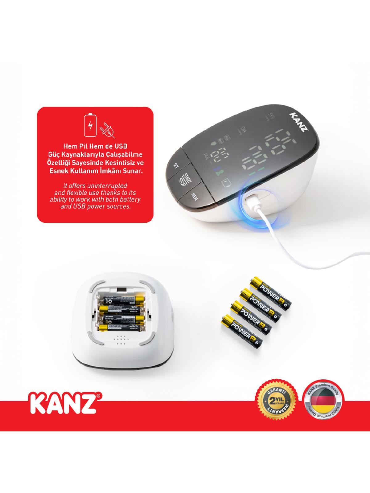 Kanz Dijital Koldan Ölçer Tansiyon Aleti