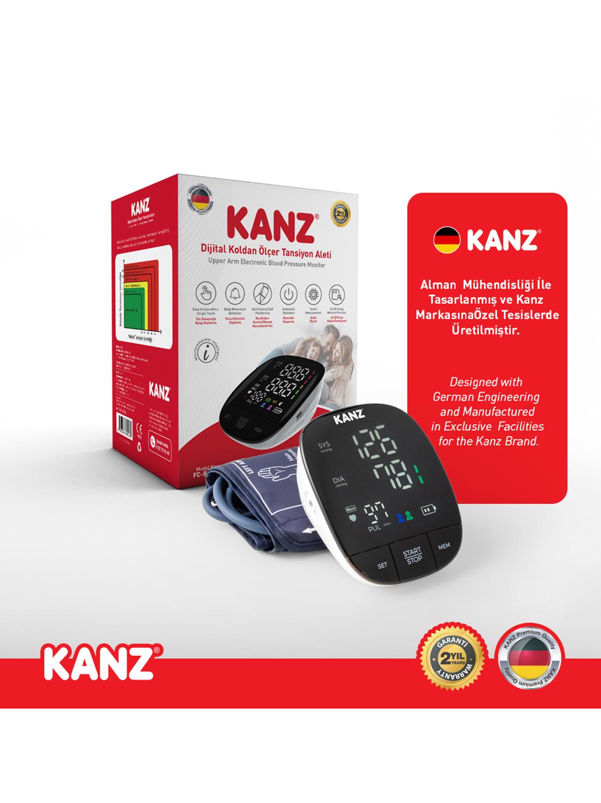 Kanz Dijital Koldan Ölçer Tansiyon Aleti