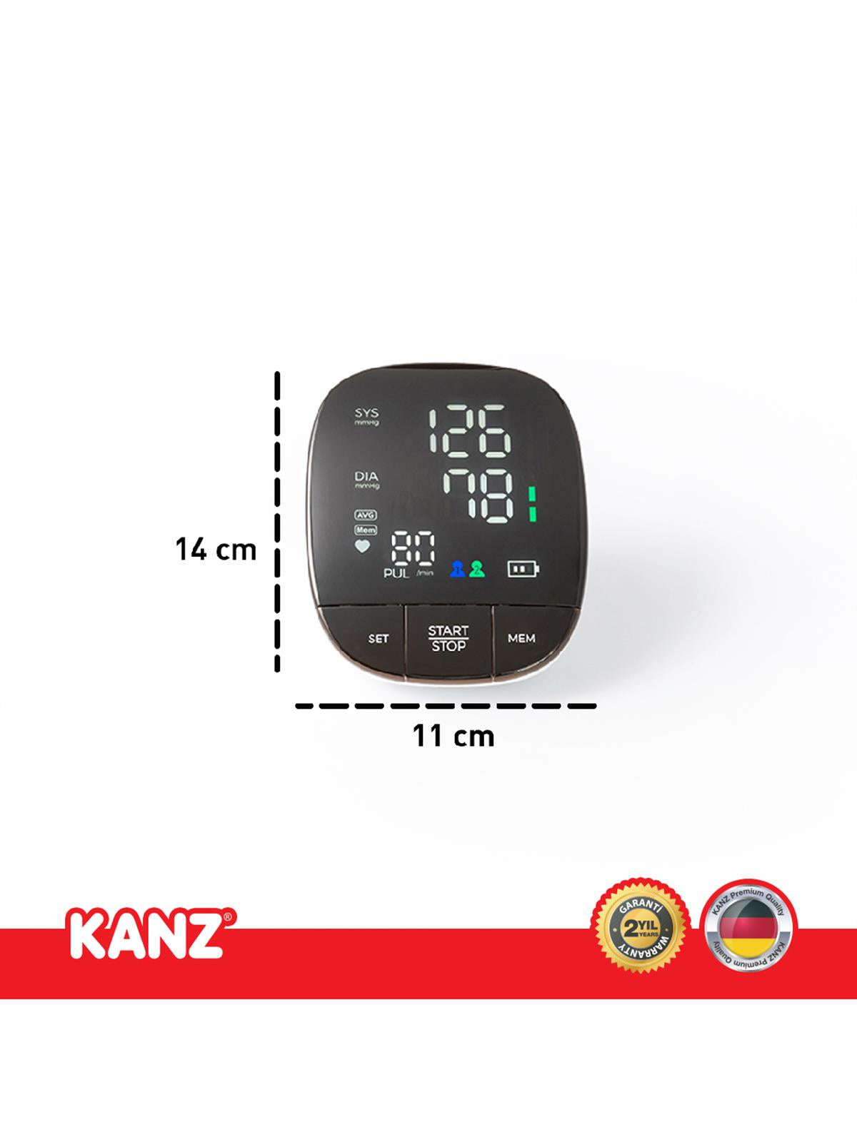 Kanz Dijital Koldan Ölçer Tansiyon Aleti