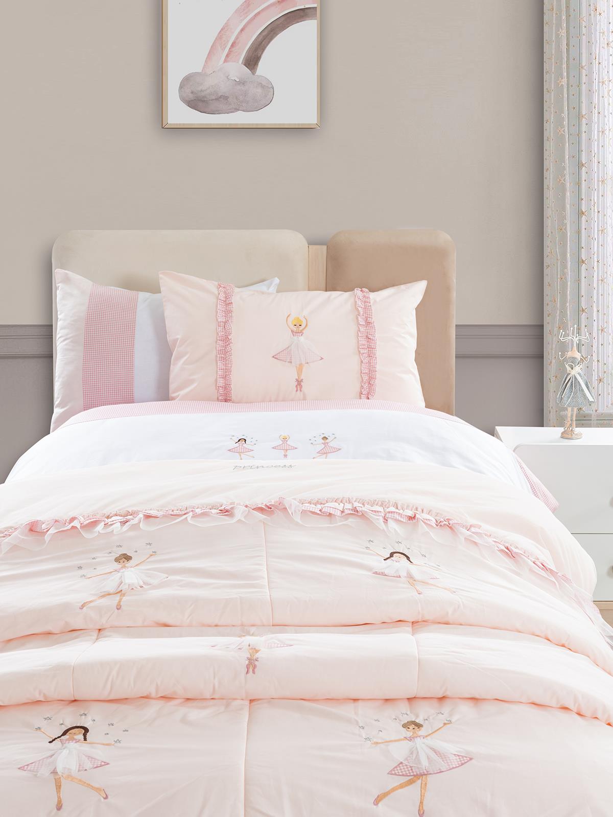 Tiffany Prenses 3'lü Tek Kişilik Nevresim Takımı