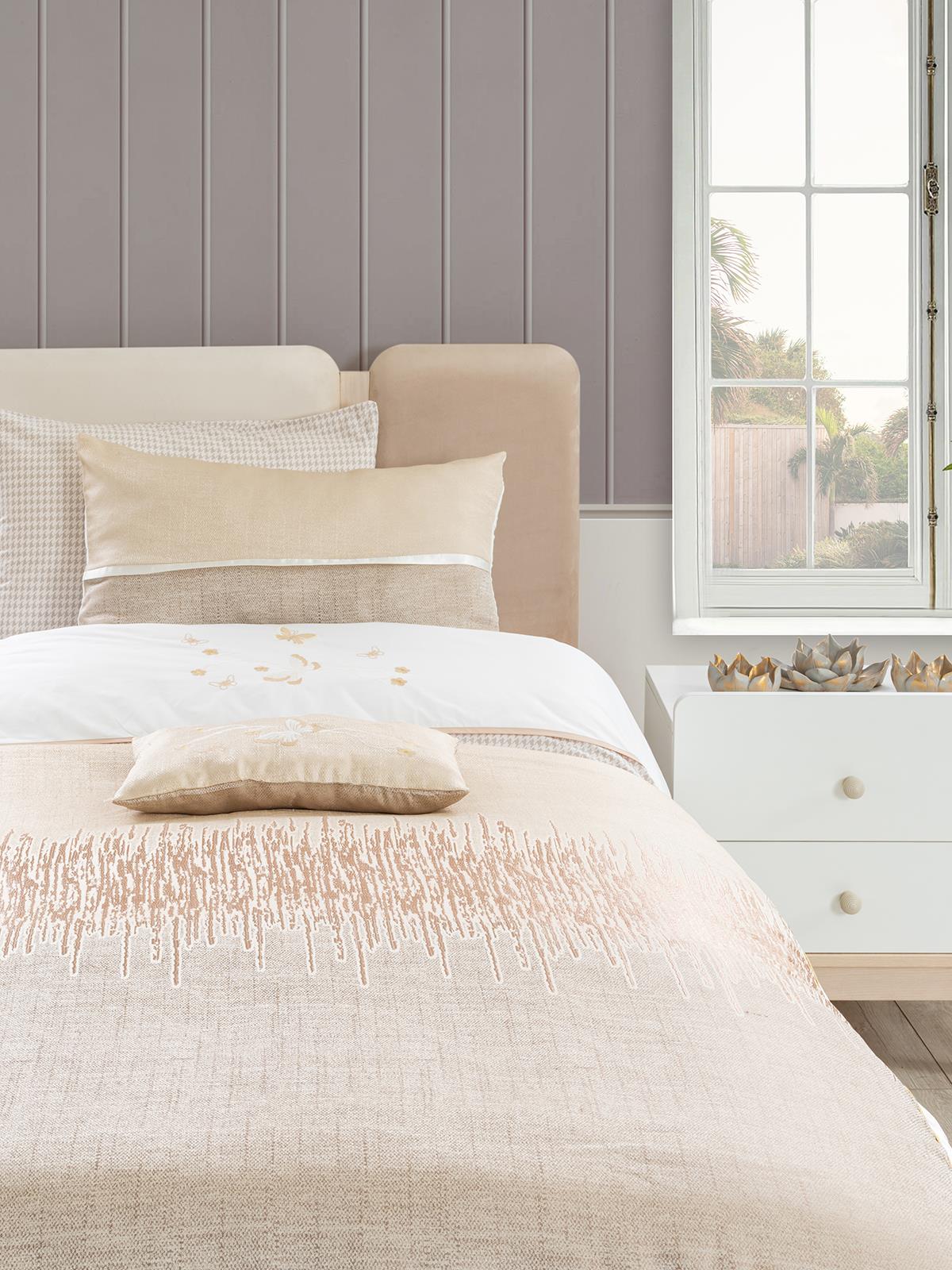 Tiffany Gold 3'lü Tek Kişilik Nevresim Takımı