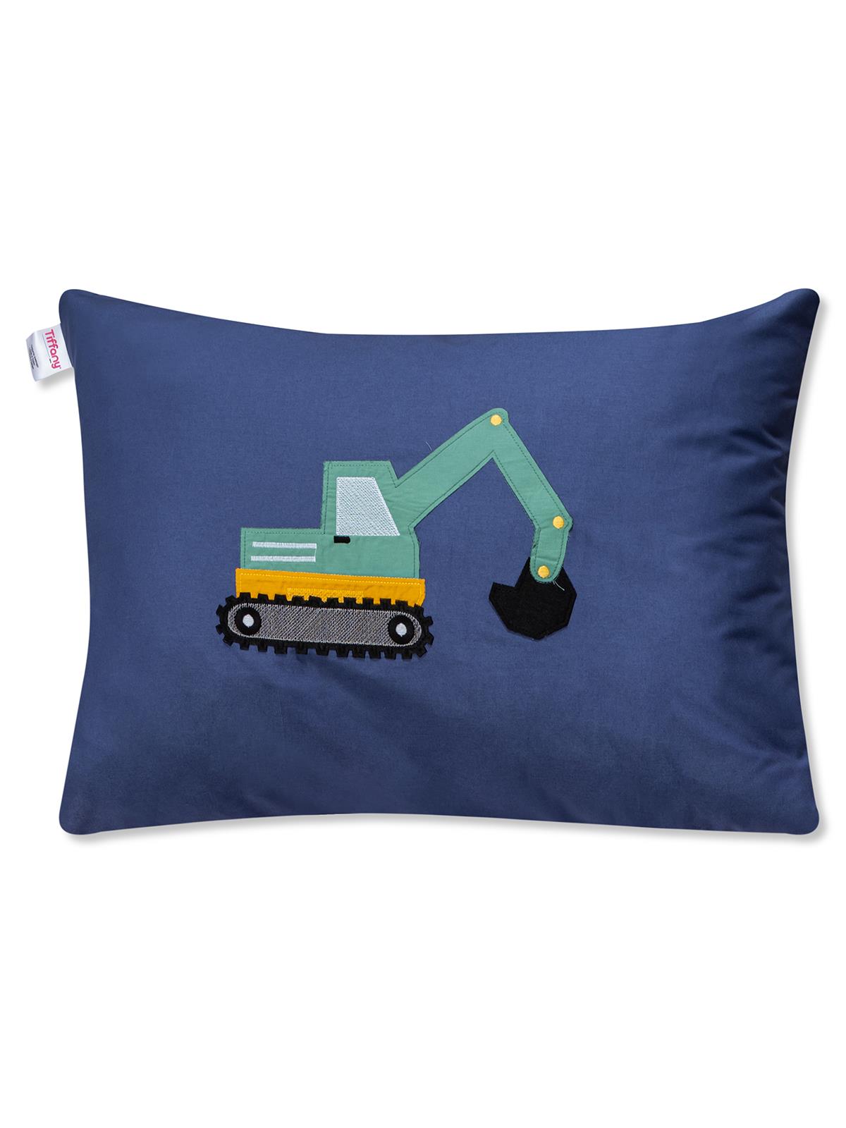 Tiffany İş Makinesi 3'lü Tek Kişilik Nevresim Takımı