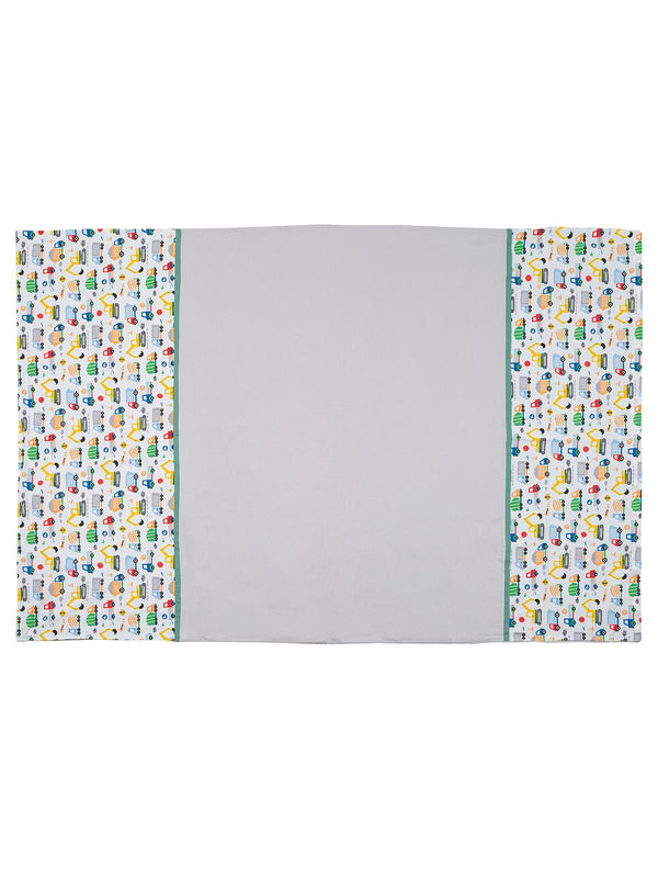 Tiffany İş Makinesi 3'lü Tek Kişilik Nevresim Takımı