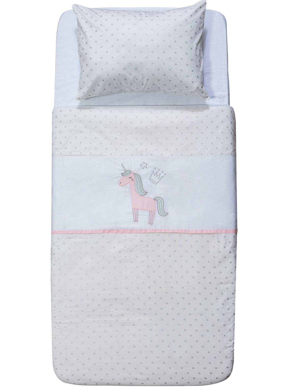 Tiffany Unicorn 3'lü Tek Kişilik Nevresim Takımı