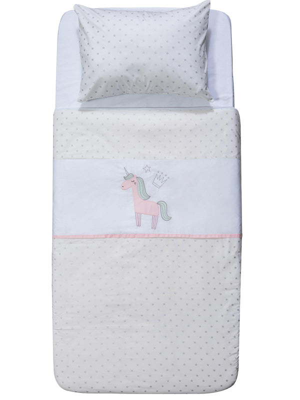 Tiffany Unicorn 3'lü Tek Kişilik Nevresim Takımı