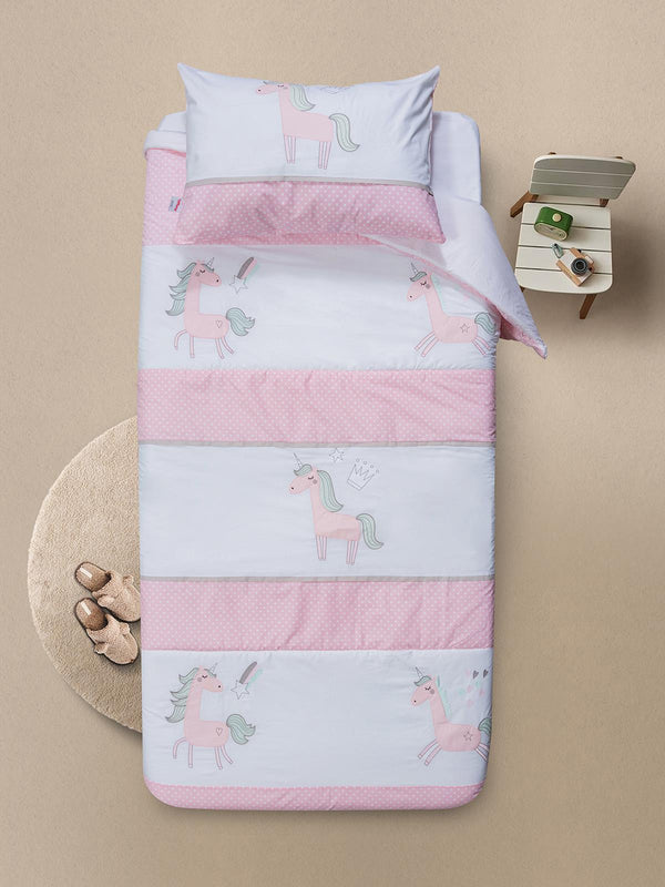 Tiffany Unicorn 3'lü Tek Kişilik Nevresim Takımı