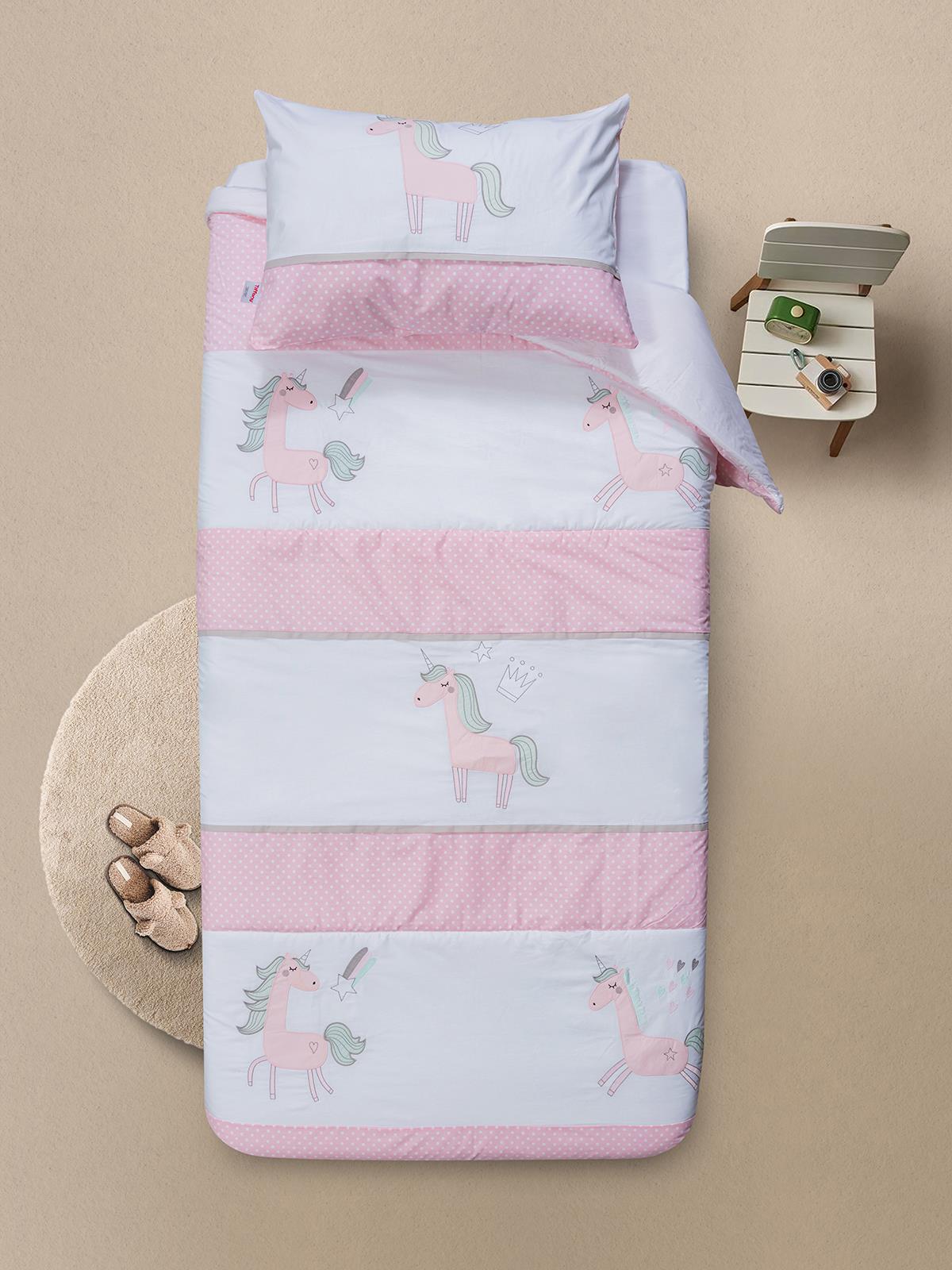 Tiffany Unicorn 3'lü Tek Kişilik Nevresim Takımı