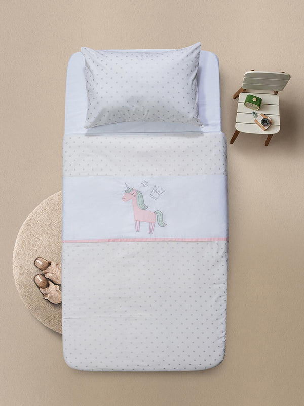 Tiffany Unicorn 3'lü Tek Kişilik Nevresim Takımı