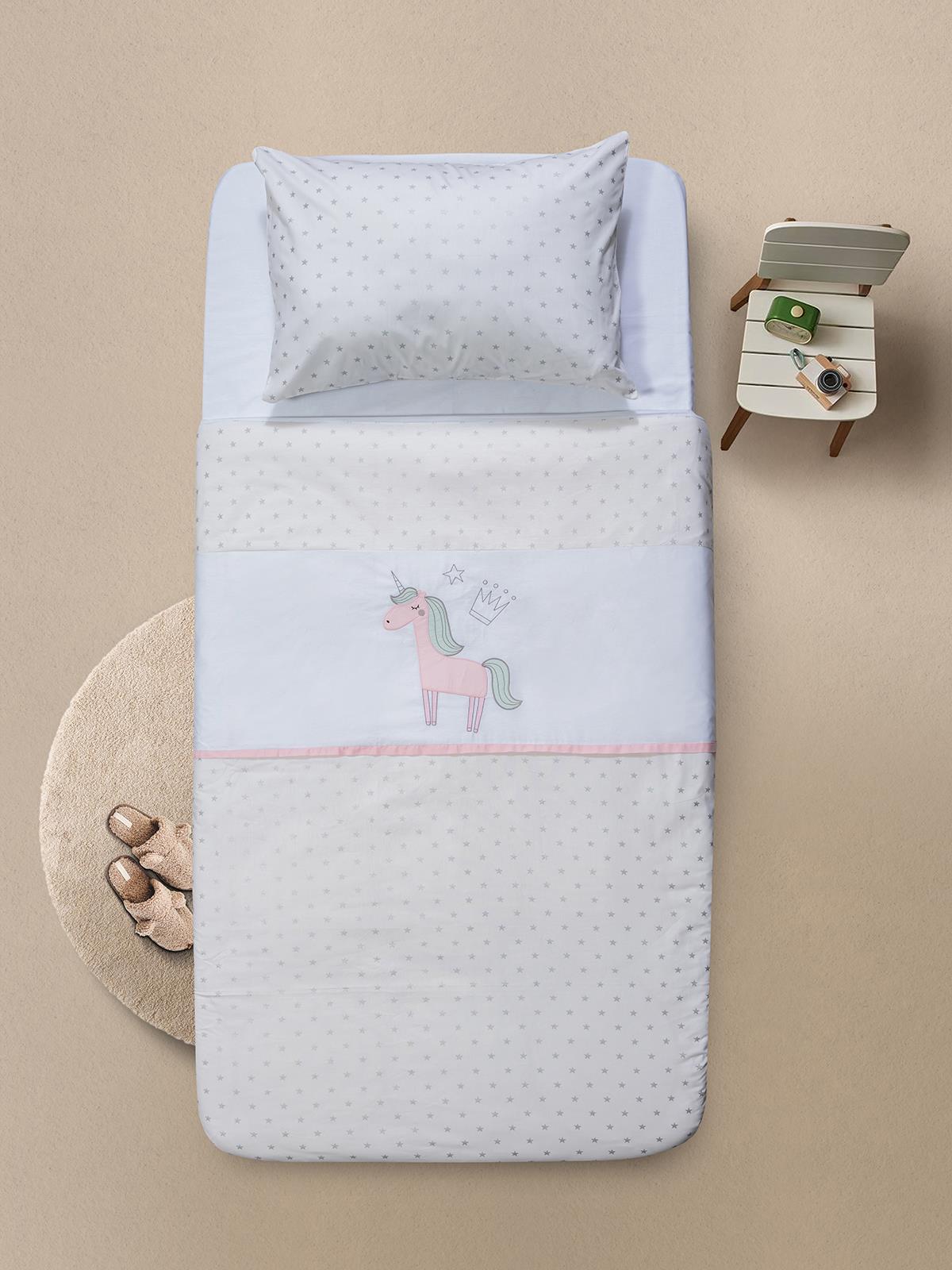 Tiffany Unicorn 3'lü Tek Kişilik Nevresim Takımı