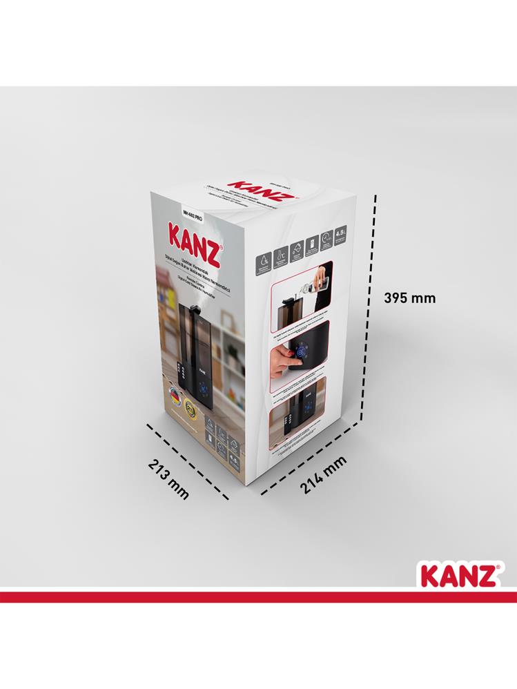 Kanz Uzaktan Kumandalı Dijital Soğuk Buhar Makinesi Hava Nemlendirici