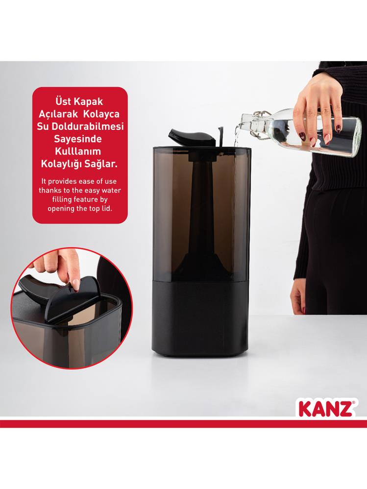 Kanz Uzaktan Kumandalı Dijital Soğuk Buhar Makinesi Hava Nemlendirici