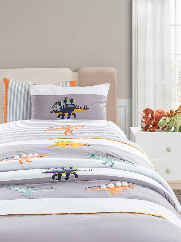 Tiffany Dinazor 3'lü Tek Kişilik Nevresim Takımı