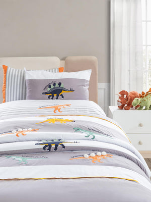 Tiffany Dinazor 3'lü Tek Kişilik Nevresim Takımı