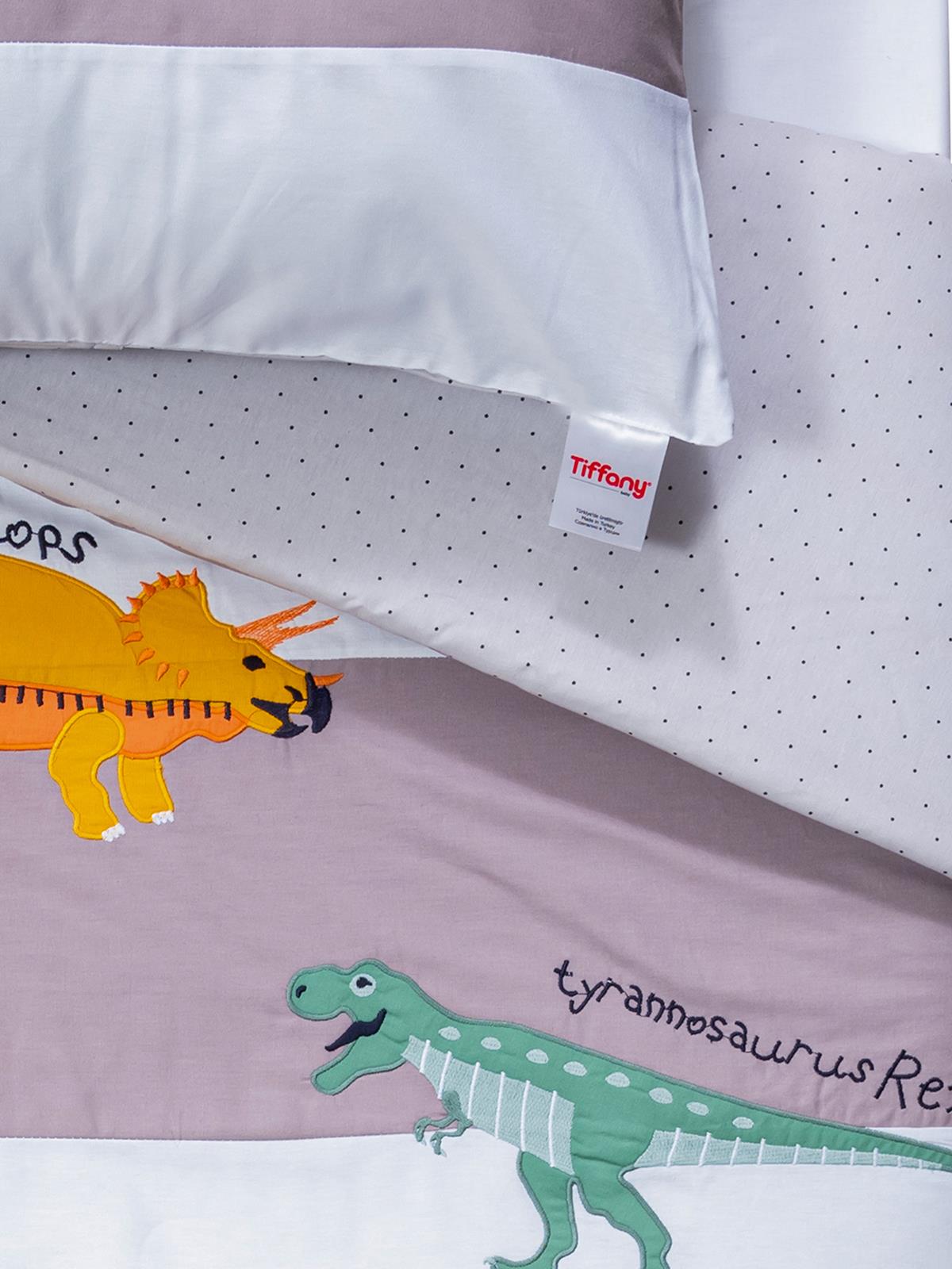 Tiffany Dinazor 3'lü Tek Kişilik Nevresim Takımı