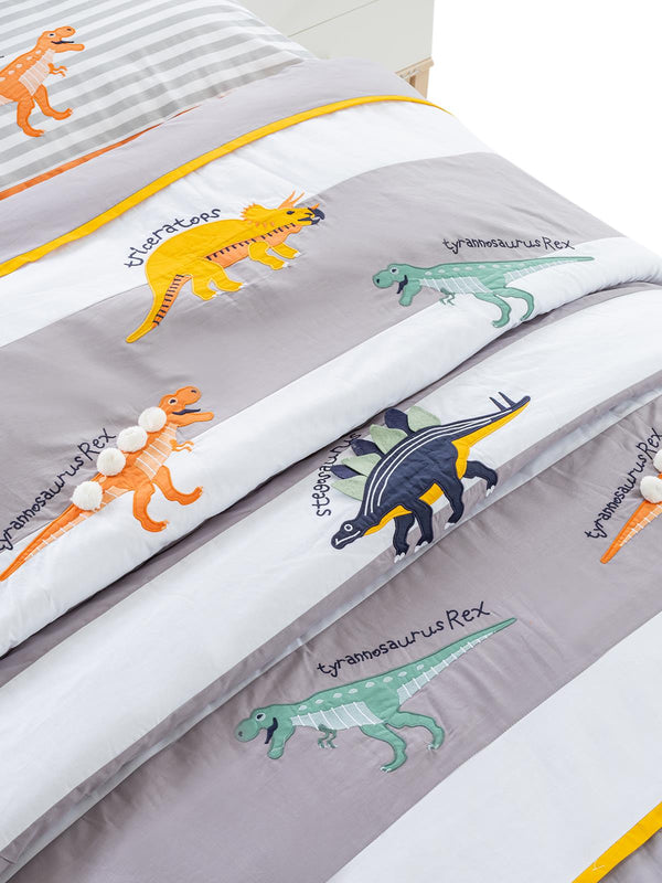 Tiffany Dinazor 3'lü Tek Kişilik Nevresim Takımı