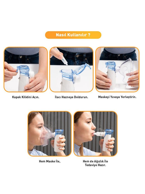 Kanz Taşınabilir Mini Mesh Nebülizatör