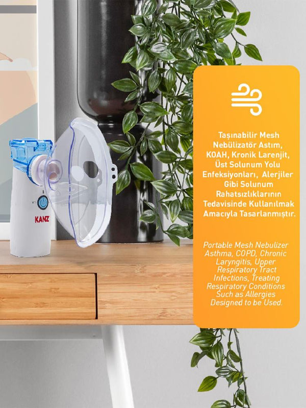 Kanz Taşınabilir Mini Mesh Nebülizatör