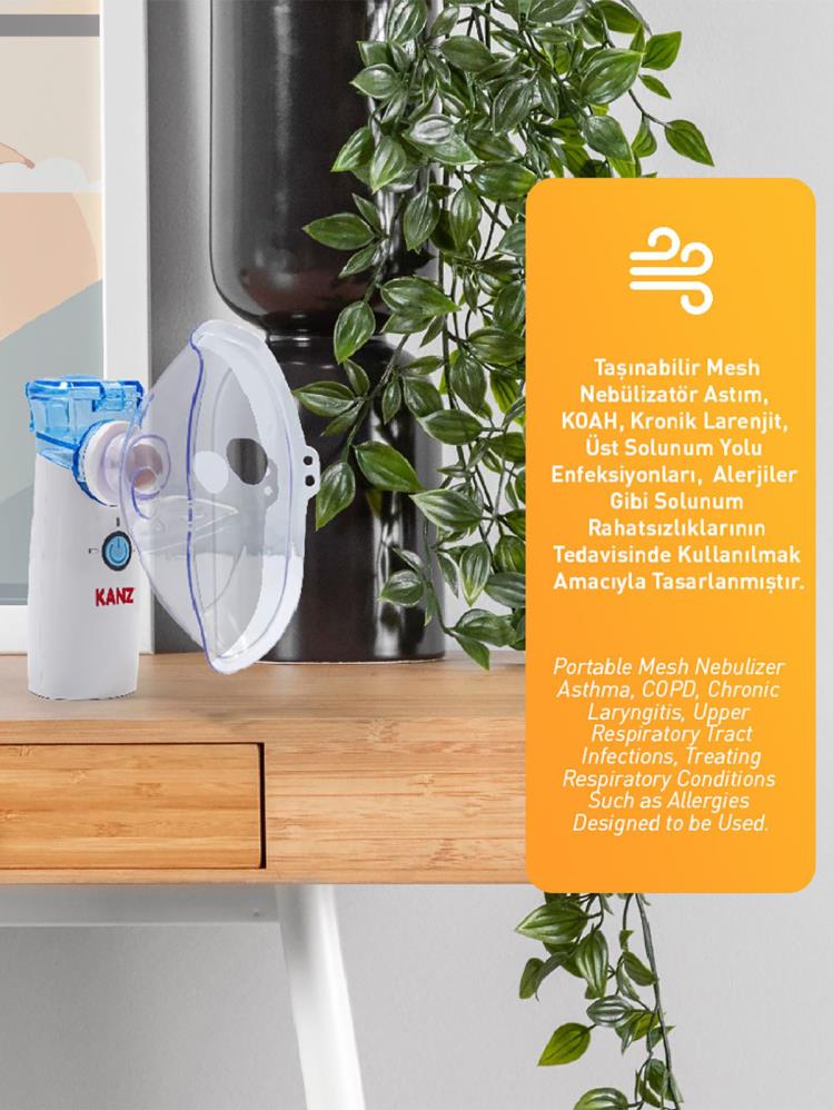 Kanz Taşınabilir Mini Mesh Nebülizatör