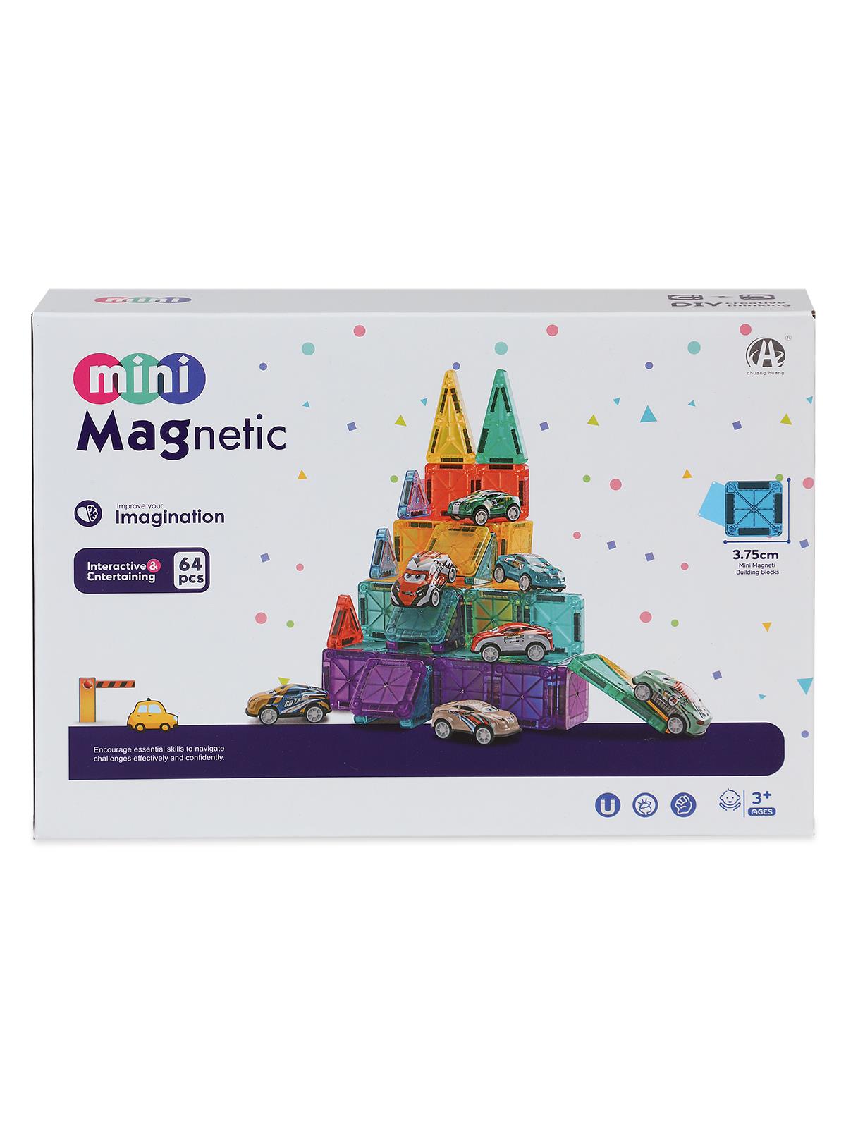 Magnetic Manyetik Bloklar 64 Parça 3.75 cm