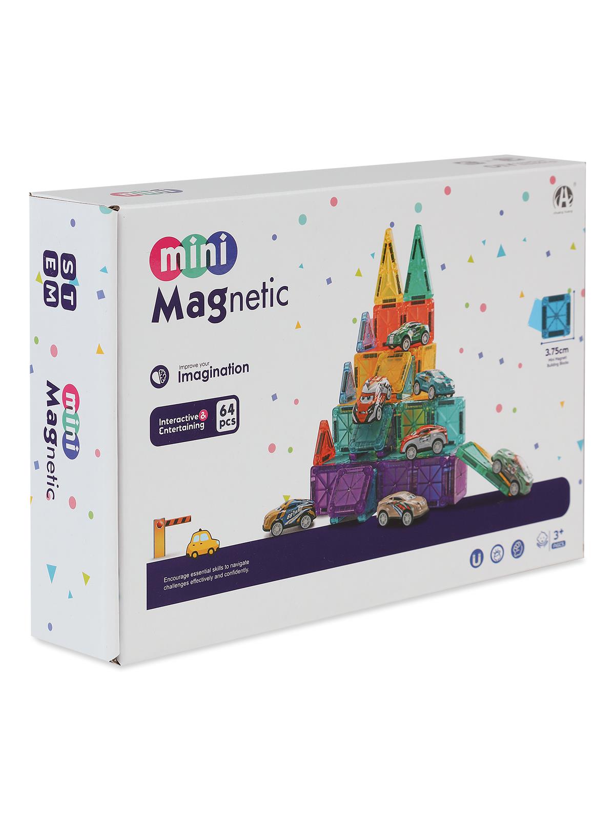 Magnetic Manyetik Bloklar 64 Parça 3.75 cm