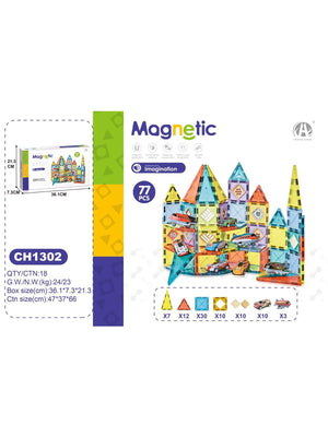 Magnetic Manyetik Bloklar 77 Parça 5.5 Cm