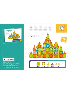 Magnetic Manyetik Bloklar 79 Parça 5.5 Cm