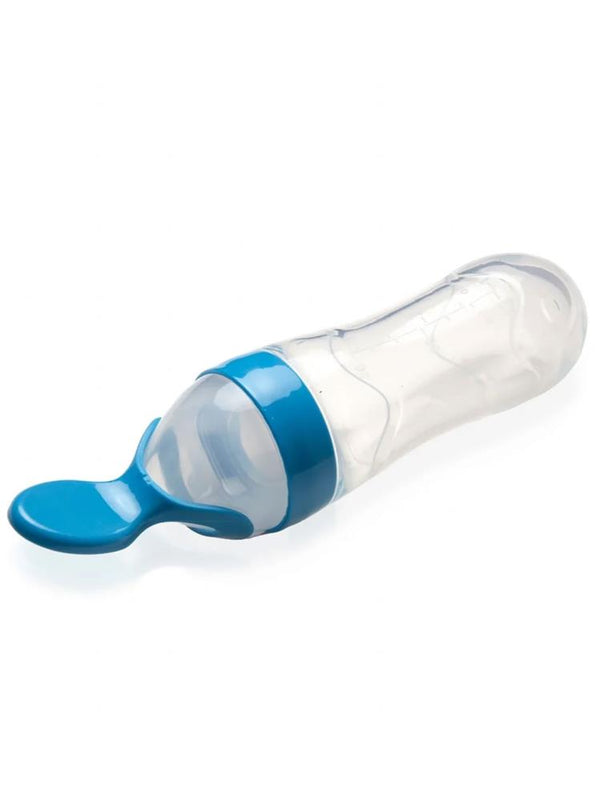 Babyjem Sıkmalı Mama Kaşığı - Mavi
