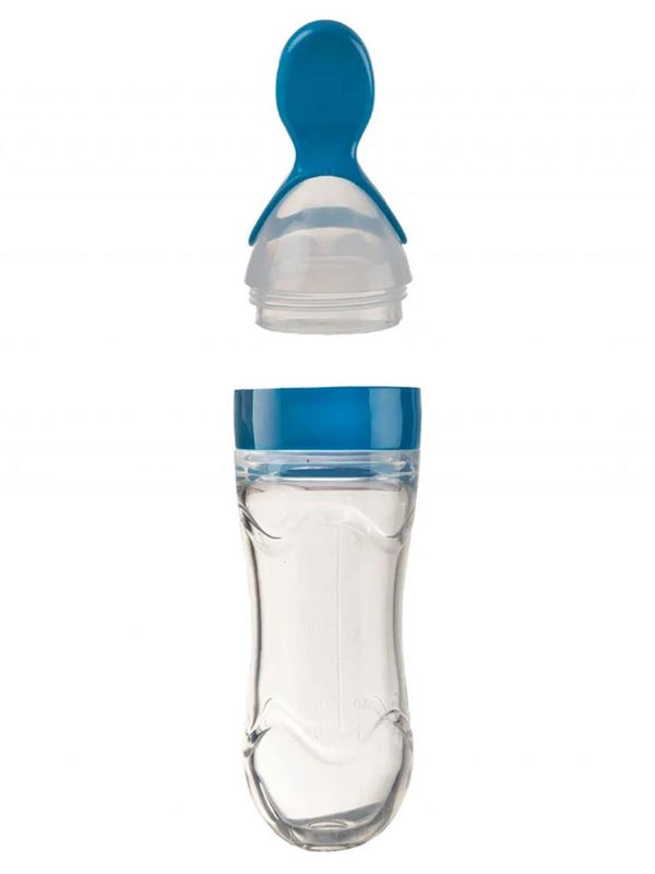 Babyjem Sıkmalı Mama Kaşığı - Mavi