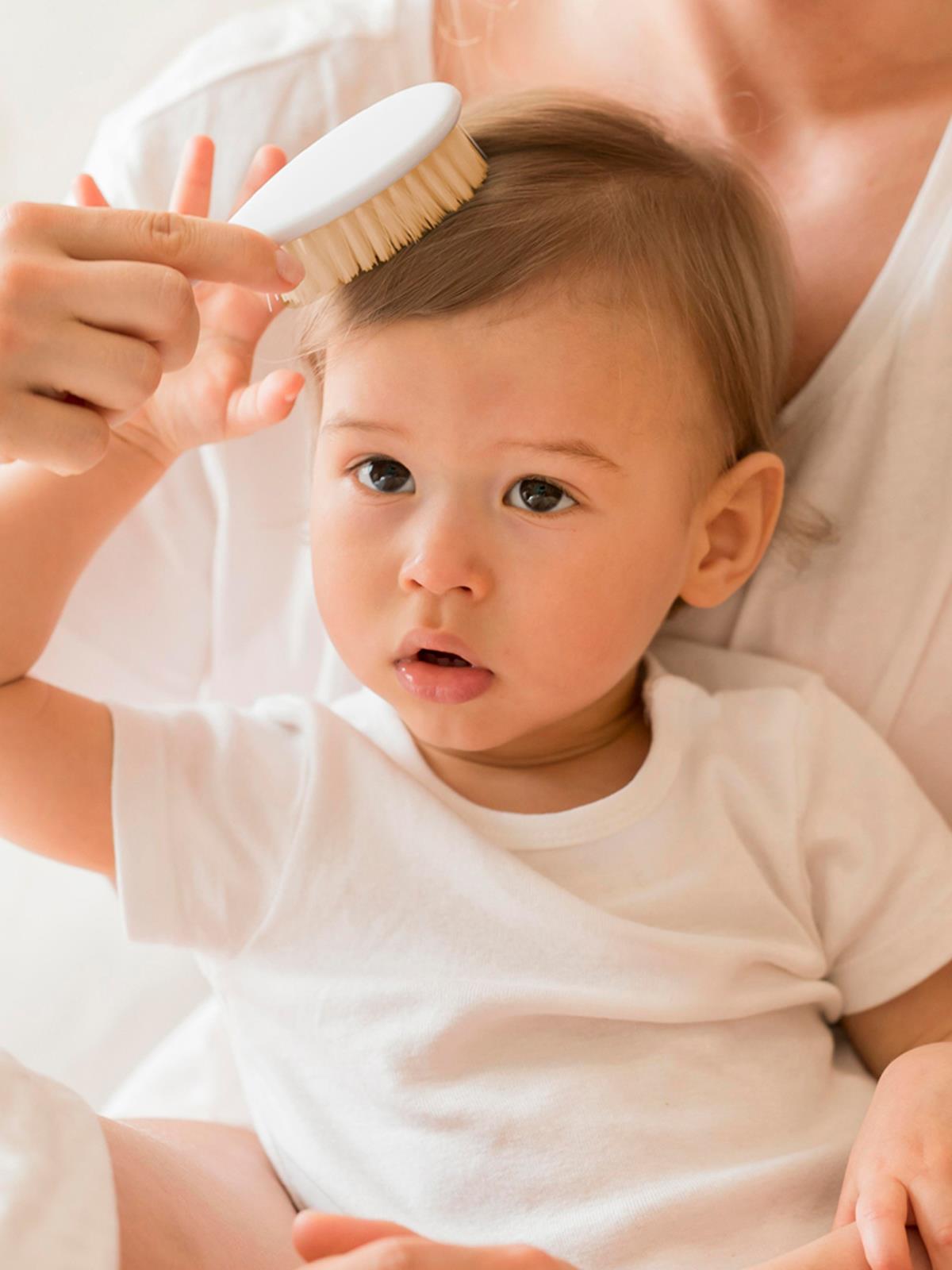 Babyjem Fırca Tarak Setı Dogal Kıl - Gri