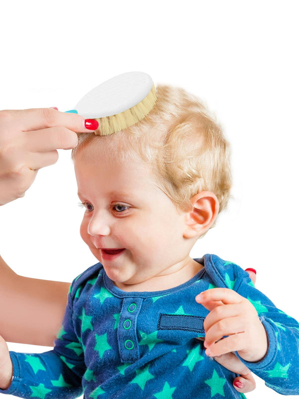 Babyjem Fırca Tarak Setı Dogal Kıl - Gri