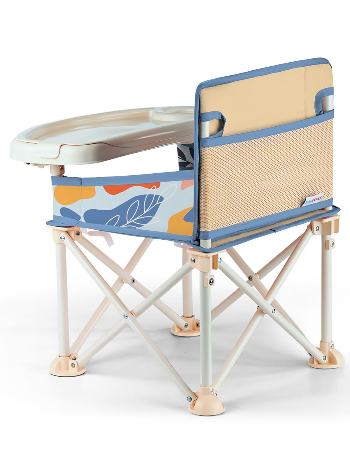 Minimono Büyük Boy Katlanır Portatif  Mama Sandalyesi - Bej