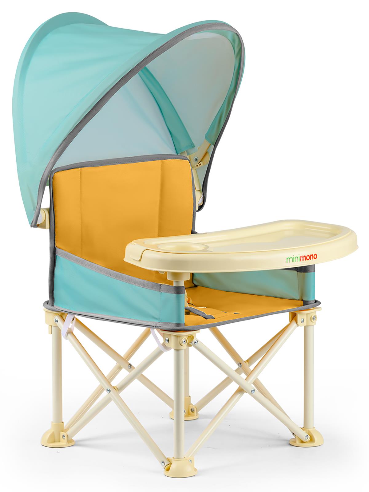 Minimono Tenteli Portatif  Mama Sandalyesi - Sarı