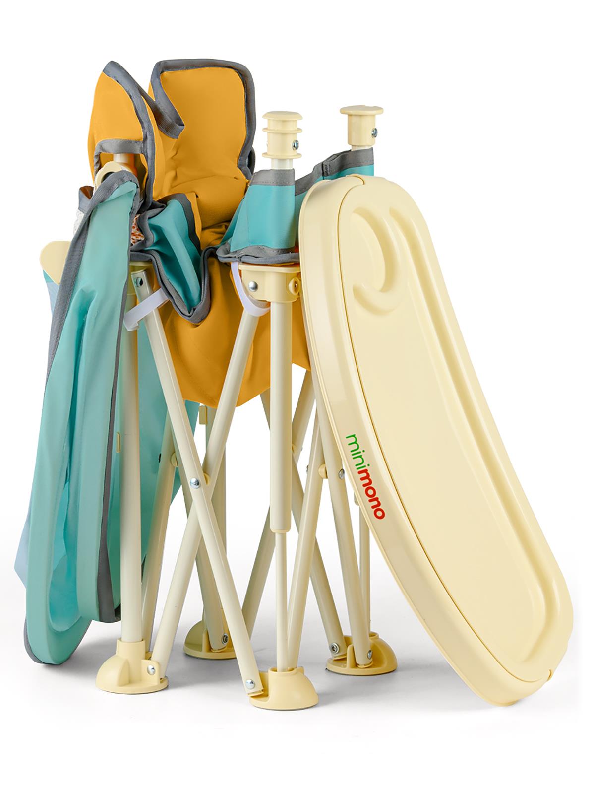 Minimono Tenteli Portatif  Mama Sandalyesi - Sarı