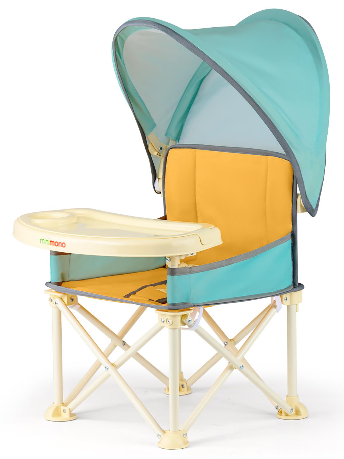 Minimono Tenteli Portatif  Mama Sandalyesi - Sarı