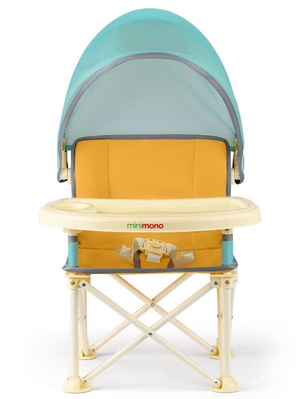 Minimono Tenteli Portatif  Mama Sandalyesi - Sarı