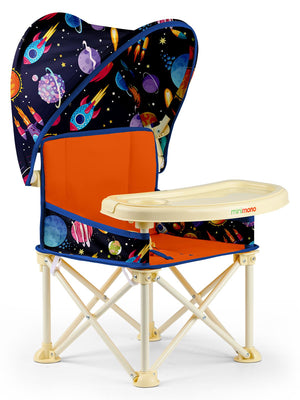 Minimono Tenteli Portatif  Mama Sandalyesi - Turuncu