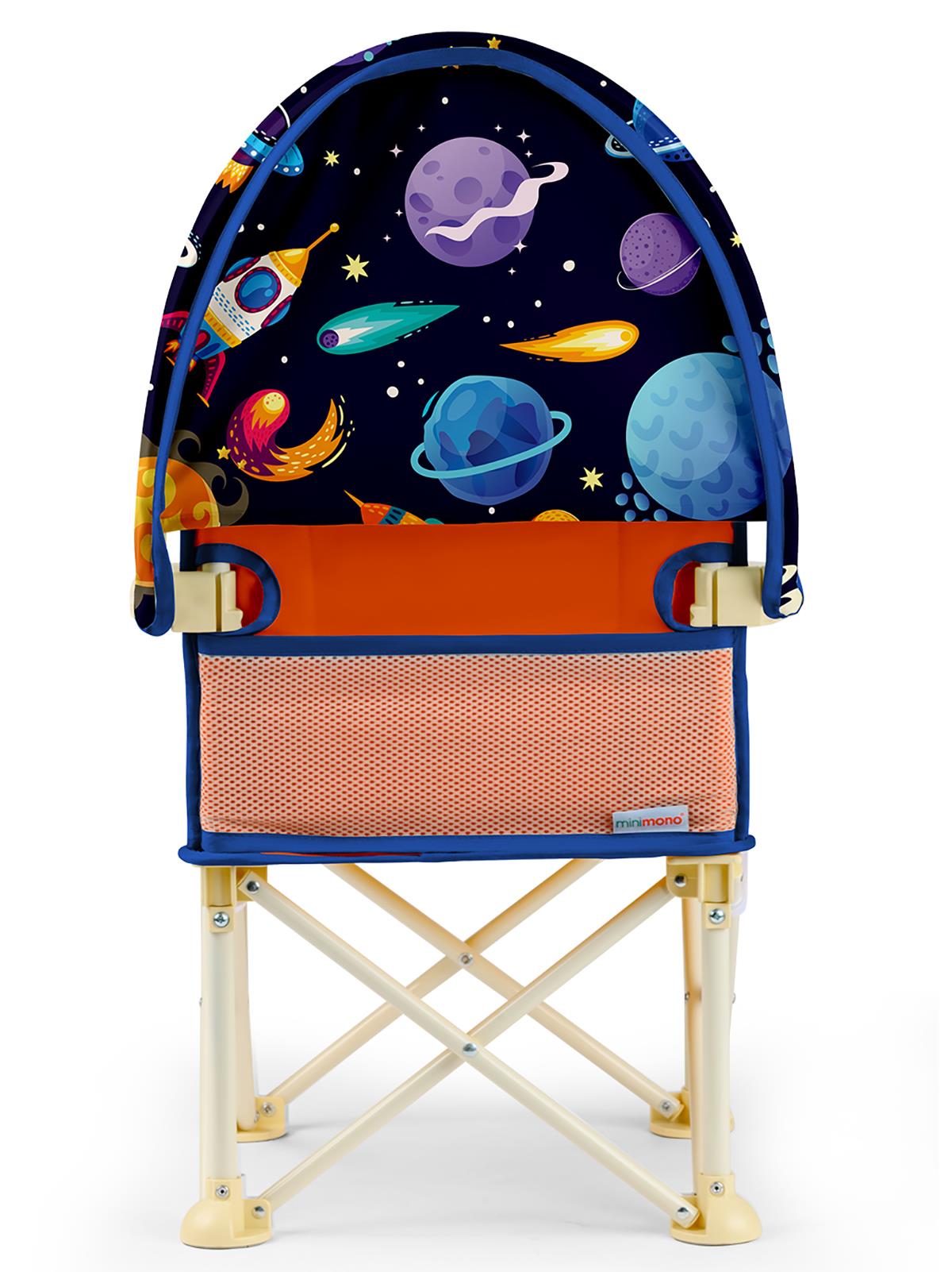 Minimono Tenteli Portatif  Mama Sandalyesi - Turuncu