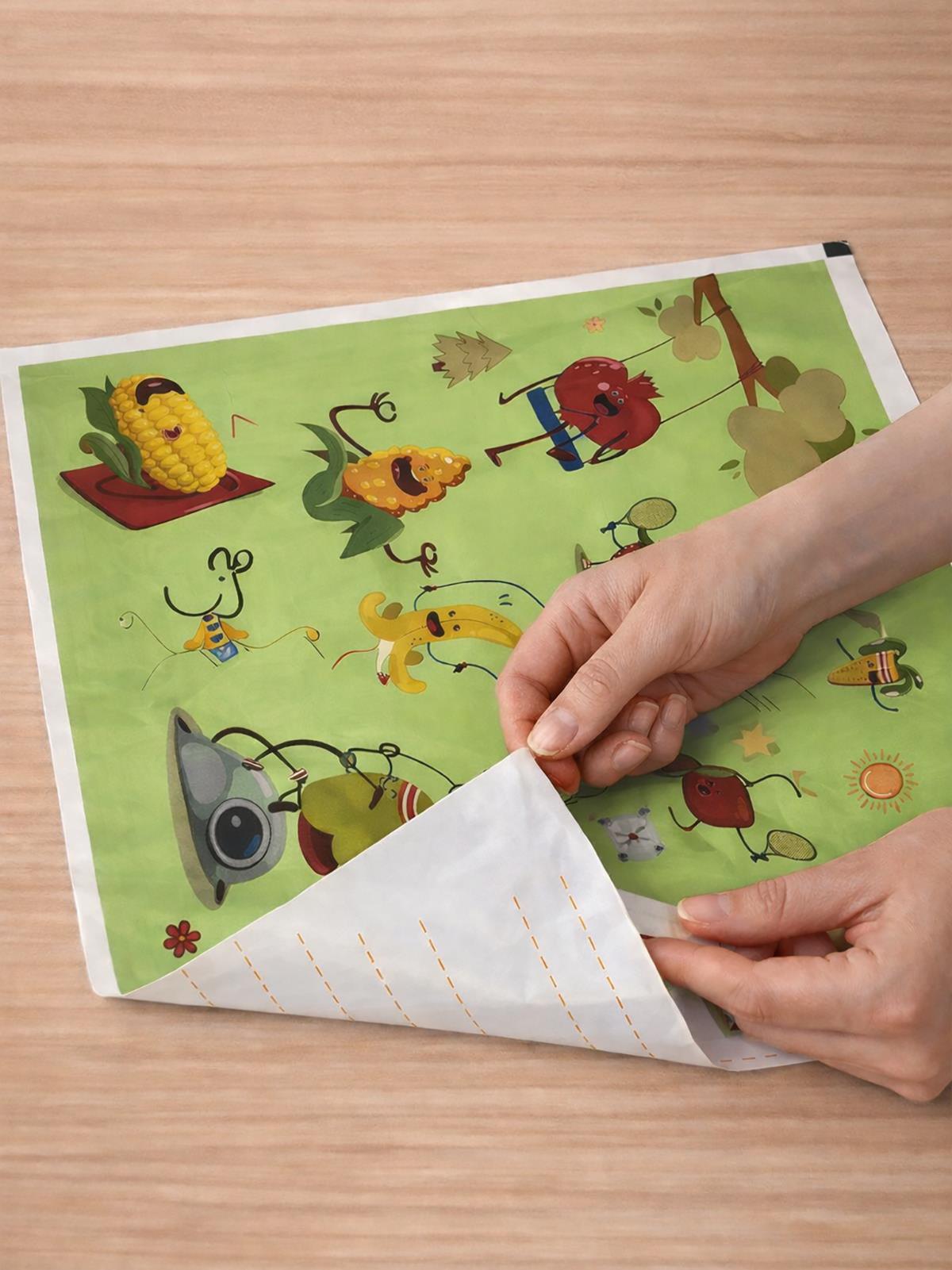 Minimono Bebekler İçin Tek Kullanımlık Beslenme Örtüsü- 30'lu Paket - Yeşil