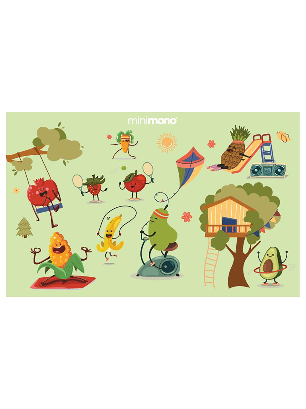 Minimono Bebekler İçin Tek Kullanımlık Beslenme Örtüsü- 30'lu Paket - Yeşil