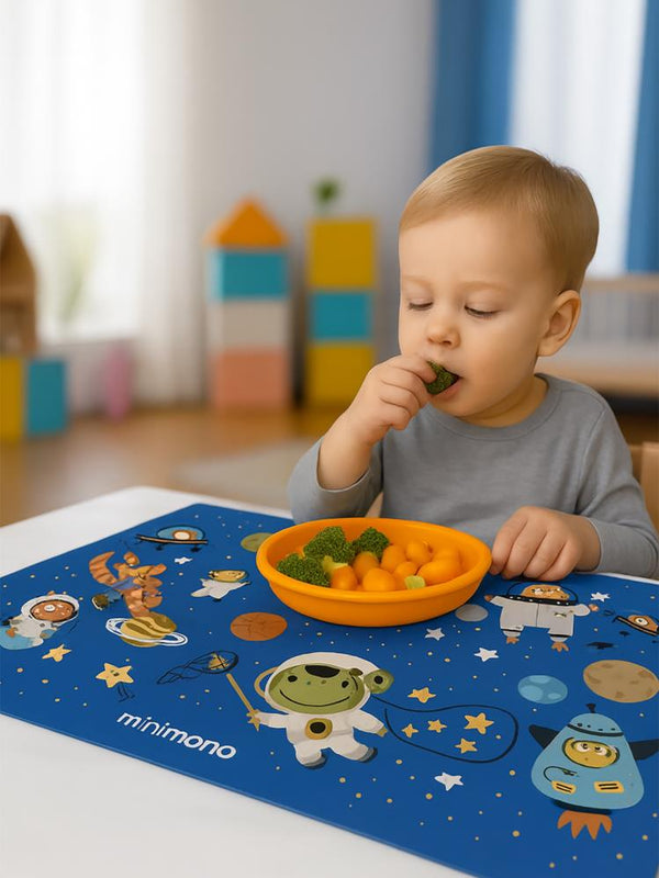 Minimono Bebekler İçin Tek Kullanımlık Beslenme Örtüsü- 30'lu Paket - Lacivert