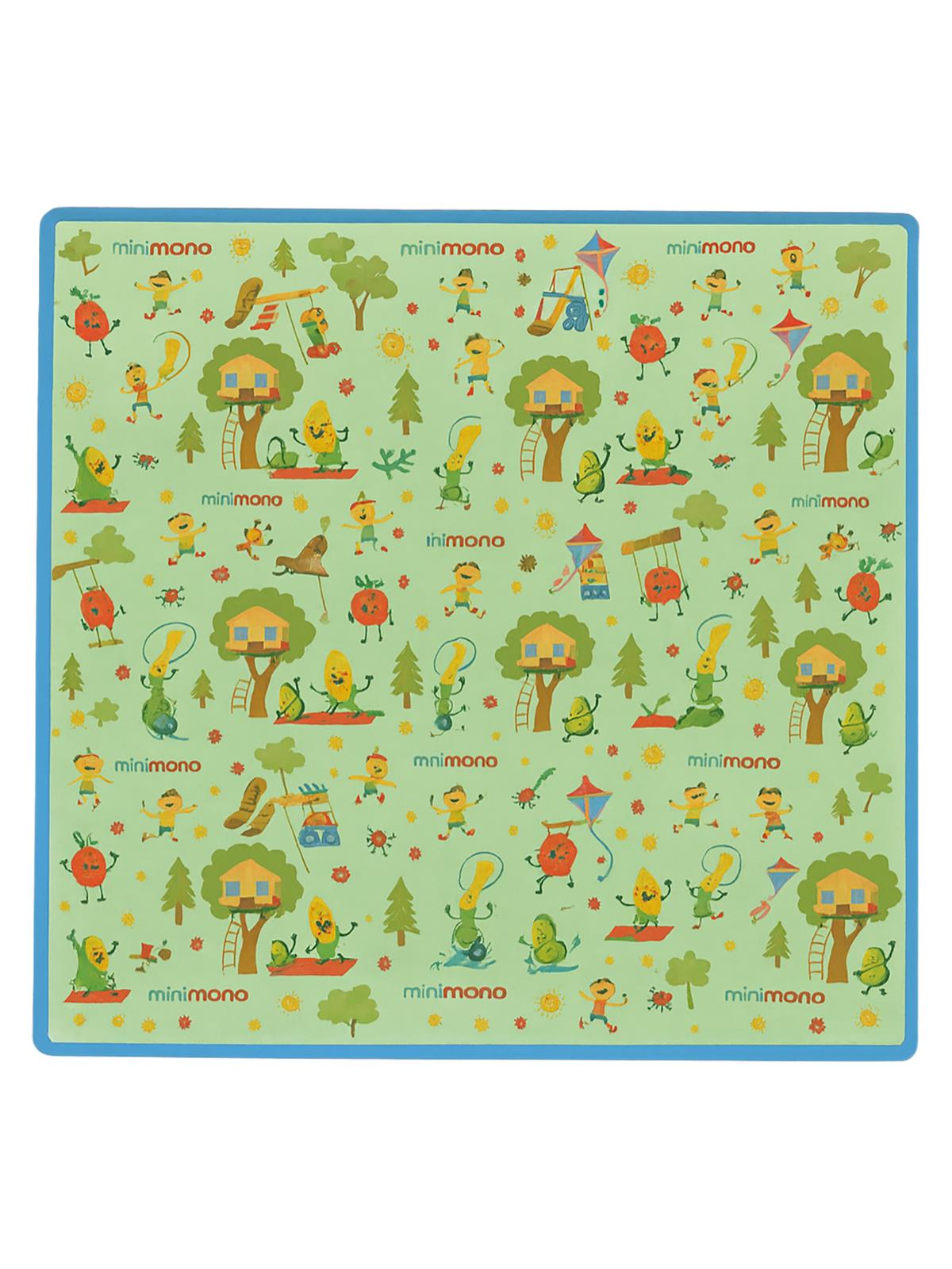 Minimono Mama Sandalyesi Altı ve Aktivite Bakım Örtüsü - Sıvı Geçirmez Kaydırmaz Yıkanabilir - 145x120cm - Yeşil