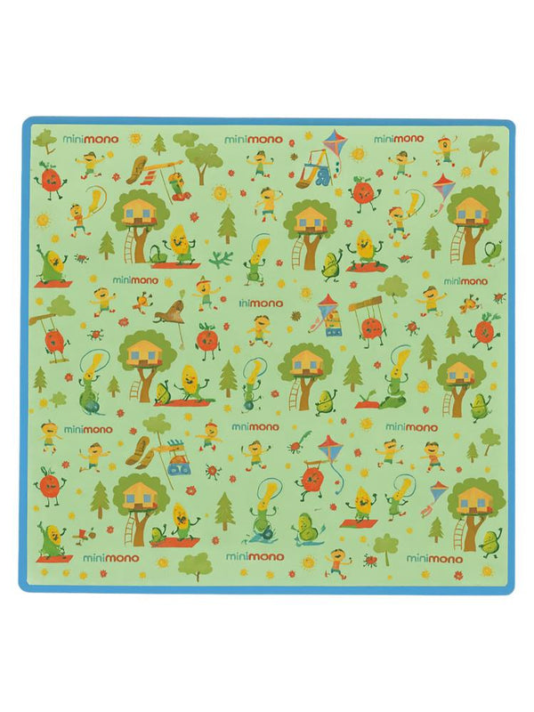 Minimono Mama Sandalyesi Altı ve Aktivite Bakım Örtüsü - Sıvı Geçirmez Kaydırmaz Yıkanabilir - 145x120cm - Yeşil