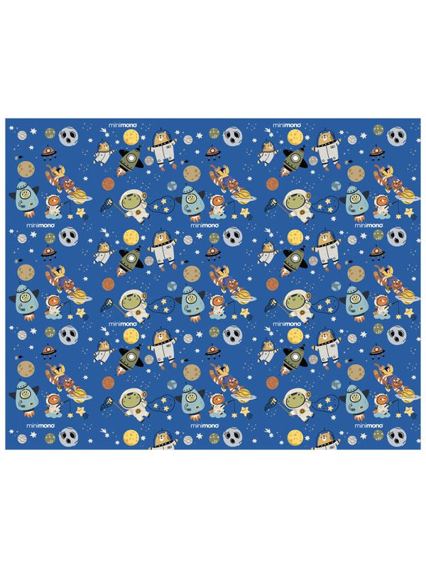 Minimono Mama Sandalyesi Altı ve Aktivite Bakım Örtüsü - Sıvı Geçirmez Kaydırmaz Yıkanabilir - 145x120cm - Lacivert